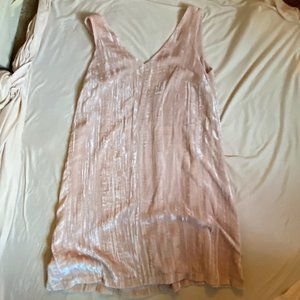 Loft Pink Velvet Dress